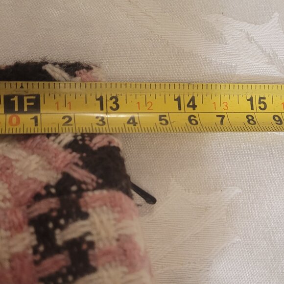 🎉NWT🎉Ann Taylor Plaid Mini Skirt Pink/Black/White - Picture 4 of 5